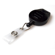 Kuva Black badge reel for lanyard with strap. 60270209 (DE,SE,NO,FI,RO,PL)