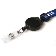Kuva Black badge reel for lanyard with strap. 60270209 (DE,SE,NO,FI,RO,PL)