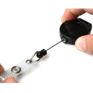 Kuva Black badge reel for lanyard with strap. 60270209 (DE,SE,NO,FI,RO,PL)