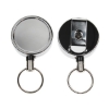 Picture of ID badge reel with belt clip and key ring. 60270208
