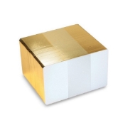 Kuva Blank white cards with gold egde - CR80. 70102028GE (DE,SE,NO,FI,RO,PL)