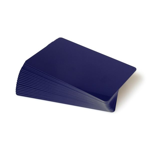 Picture of Blank dark blue cards - CR80 (BLUE CORE). 70102137