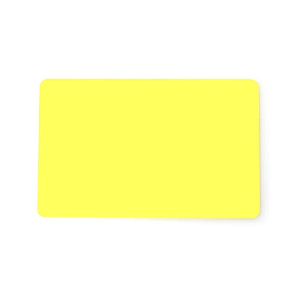 Kuva Blank yellow cards - CR80 (YELLOW CORE). 70102027 (DE,SE,NO,FI,RO,PL)