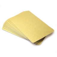 Kuva Blank thin gold cards - 480 micron, 0.48 mm (WHITE CORE). 70102028LI420 (DE,SE,NO,FI,RO,PL)
