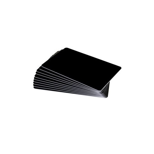 Picture of Blank black cards - CR80 (WHITE CORE). 70102039