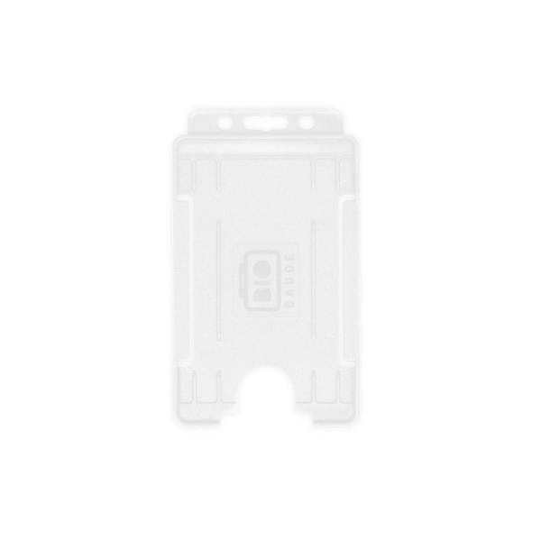 Picture of Bio badge Cardholder/carrying face open plastic frosted/clear (vertical/portrait). 60270470
