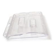 Kuva Cardholder / carrying case rigid plastic Double Slider Bar with lock clear (horizontal / landscape) for 2 cards. 60270270 (DE,SE,NO,FI,RO,PL)