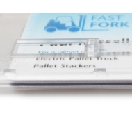 Kuva Cardholder / carrying case rigid plastic Double Slider Bar with lock clear (horizontal / landscape) for 2 cards. 60270270 (DE,SE,NO,FI,RO,PL)