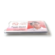 Kuva Cardholder / carrying case rigid plastic Double Slider Bar with lock clear (horizontal / landscape) for 2 cards. 60270270 (DE,SE,NO,FI,RO,PL)
