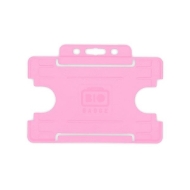 Kuva Bio badge Cardholder/carrying face open plastic pink (horizontal/landscape). 60270459 (DE,SE,NO,FI,RO,PL)