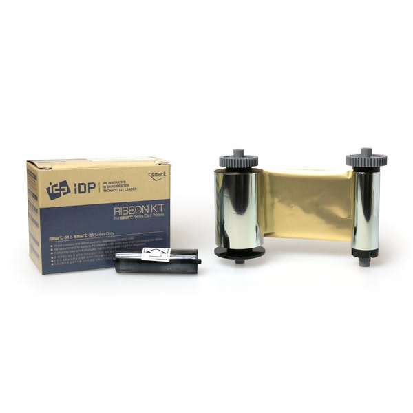 Kuva Smart-21/Smart-31S/Smart-31D/Smart-51S/Smart-51D gold without overlay ribbon/dye film (K) - 1200 print. Smart 55659374 / 659374 SS-IDDC-P-MG. (DE,SE,NO,FI,RO,PL)