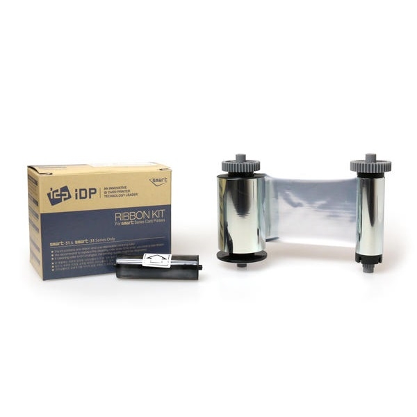 Kuva Smart-30S/Smart-30D/Smart-50S/Smart-50D silver without overlay ribbon/dye film (K) - 1200 print. Smart 55650681 / 650681 SIADC-P-MS. (DE,SE,NO,FI,RO,PL)