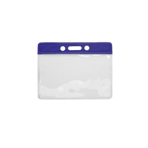 Kuva Card holder/carrying case soft plastic 86 x 54 mm. blue top/clear (horizontal/landscape). 60270318 (DE,SE,NO,FI,RO,PL)