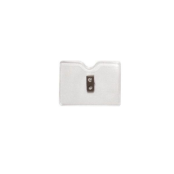 Kuva Cardholder/carrying case soft plastic alligator clips mounted 86 x 54 mm clearfront (horizontal/landscape). 60270139 (DE,SE,NO,FI,RO,PL)