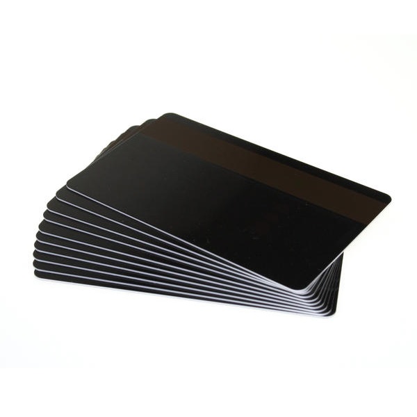 Picture of Blank black cards with HI-CO magnetic stripe- IS0-7811-6 (CR80). 70102066