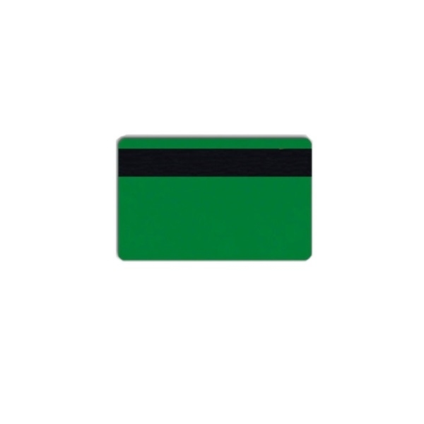 Kuva Blank green cards with LO-CO magnetic stripe- IS0-7811-2 (CR80). 70102067 (DE,SE,NO,FI,RO,PL)