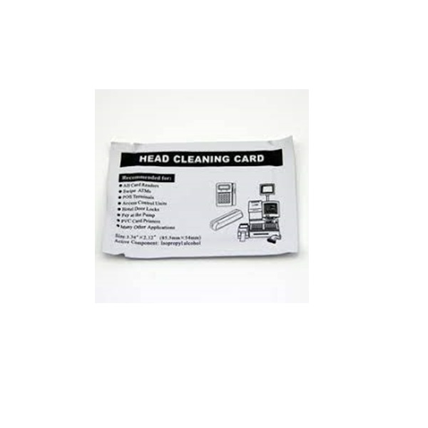 Picture of Cleaning card kit for Dankort- / Credit card terminal / magnetic card reader / chip reader / ATMs and etc. 10CR80CLC
