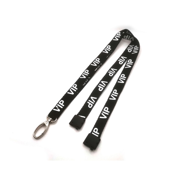 Picture of VIP black lanyard / keyhanger 15 mm with metal lobster clip. 60270590