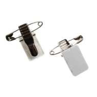 Kuva Metal crocodile id card clip with pin and self-adhesive pad. 60270106 (DE,SE,NO,FI,RO,PL)