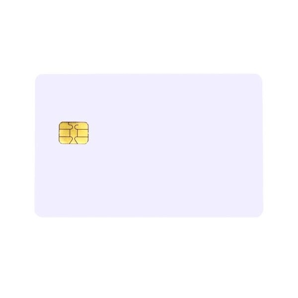Kuva FM 4442 / SLE 4442 Contact Chip Blank White Plastic Cards - CR80. 70102037 (DE,SE,NO,FI,RO,PL)