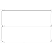 Kuva Blank white 2-up e.g. name tags / price tag cards - CR80. 70102045 (DE,SE,NO,FI,RO,PL)