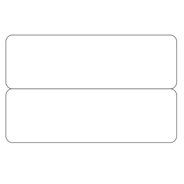 Kuva Blank white 2-up e.g. name tags / price tag cards - CR80. 70102045 (DE,SE,NO,FI,RO,PL)
