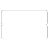 Picture of Blank silver 2-up e.g. name tags / price tag cards - CR80. 70102098
