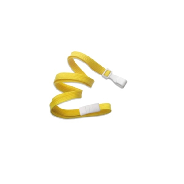 Kuva Yellow lanyard / Keyhanger 10 mm with plastic J clip - nylon. 60270507vud (DE,SE,NO,FI,RO,PL)