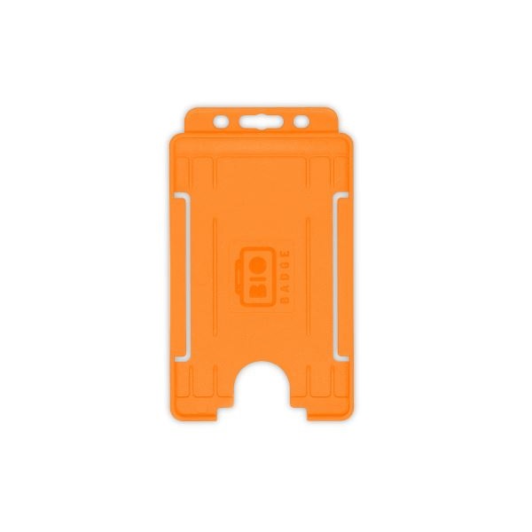 Picture of Bio badge Cardholder/carrying face open plastic orange (vertical/portrait). 60270473