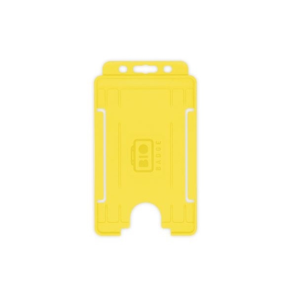 Kuva Bio badge Cardholder/carrying face open plastic yellow (vertical/portrait). 60270477 (DE,SE,NO,FI,RO,PL)