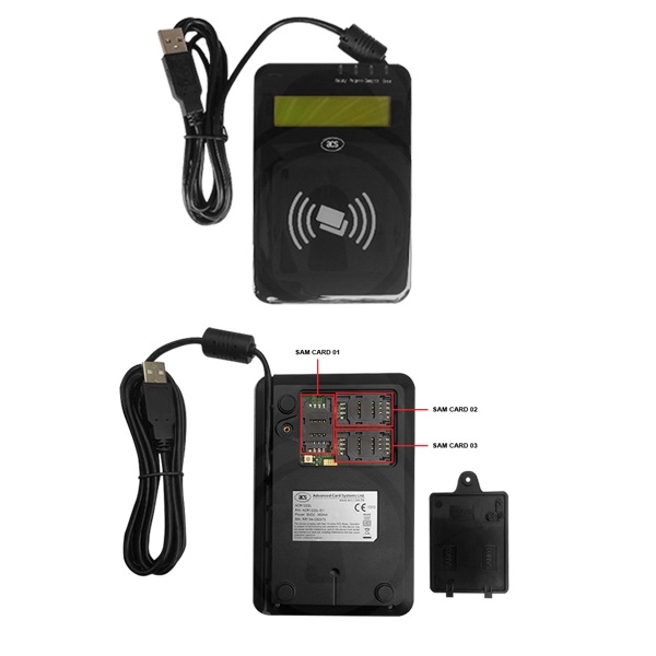 Kuva ACR1222L ACS ACR Contactless Reader With LCD USB. ACR1222L-D1 (DE,SE,NO,FI,RO,PL)
