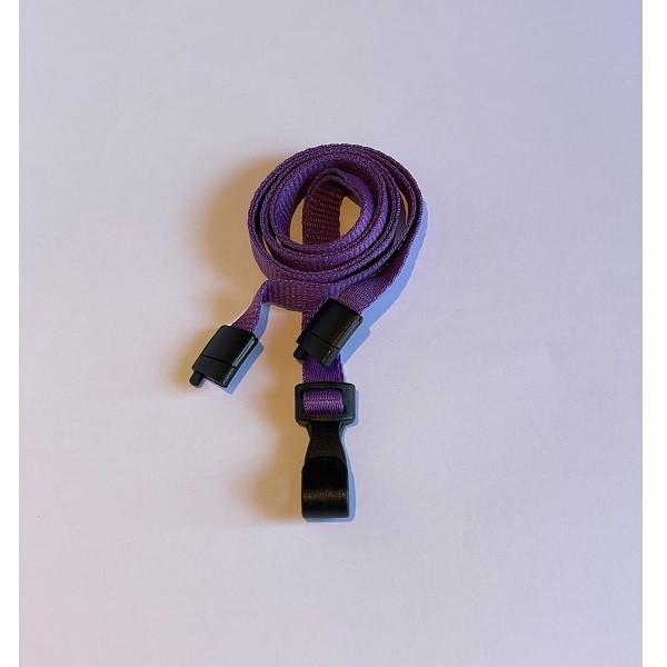 Kuva Purple lanyard / Keyhanger 10 mm with plastic J clip - polyester. 60270544_1 (DE,SE,NO,FI,RO,PL)