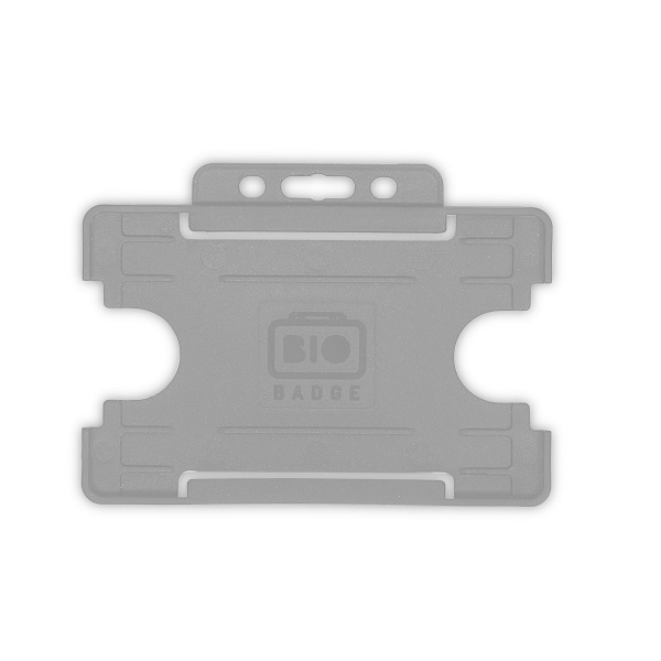 Kuva Gray bio badge Cardholder/carrying face open plastic (horizontal/landscape). 60270460 (DE,SE,NO,FI,RO,PL)