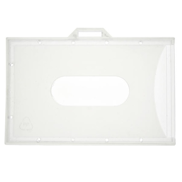 Picture of Enclosed Card holder / carrying case rigid plastic Economy (horizontal/landscape). 60270277