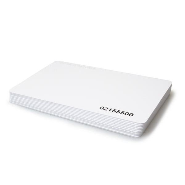Kuva Vanderbilt IB958-10 Passive ISO Proximity Cards (for use with Bewator systems) blank white plastic cards - CR80. 70102156 (DE,SE,NO,FI,RO,PL)
