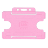 Kuva Bio badge Cardholder/carrying face open plastic pink (horizontal/landscape). 60270459 (DE,SE,NO,FI,RO,PL)