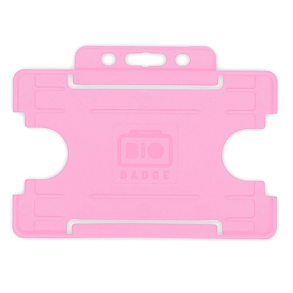 Kuva Bio badge Cardholder/carrying face open plastic pink (horizontal/landscape). 60270459 (DE,SE,NO,FI,RO,PL)