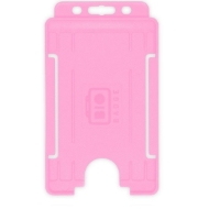 Picture of Bio badge Cardholder/carrying face open plastic pink (vertical/portrait). 60270479