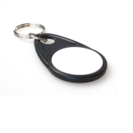 Kuva Black and white Key fob 13.56 MHZ 1KB. Keyfob. 70102620 (DE,SE,NO,FI,RO,PL)
