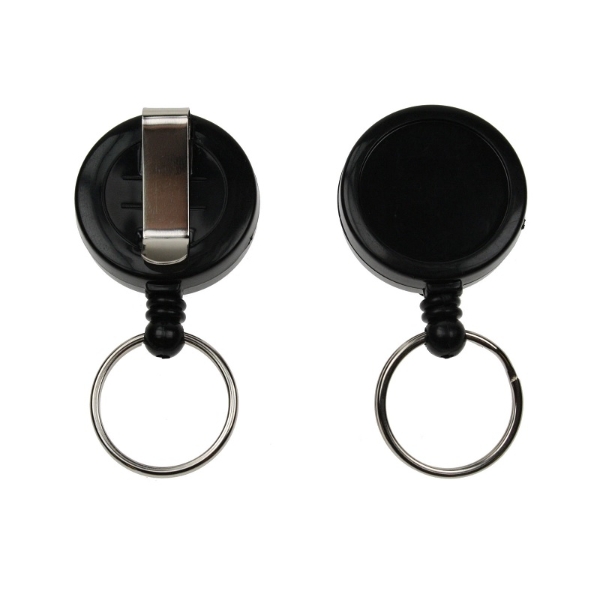 Kuva Black badge reel with belt clip and key ring. 60270227 (DE,SE,NO,FI,RO,PL)