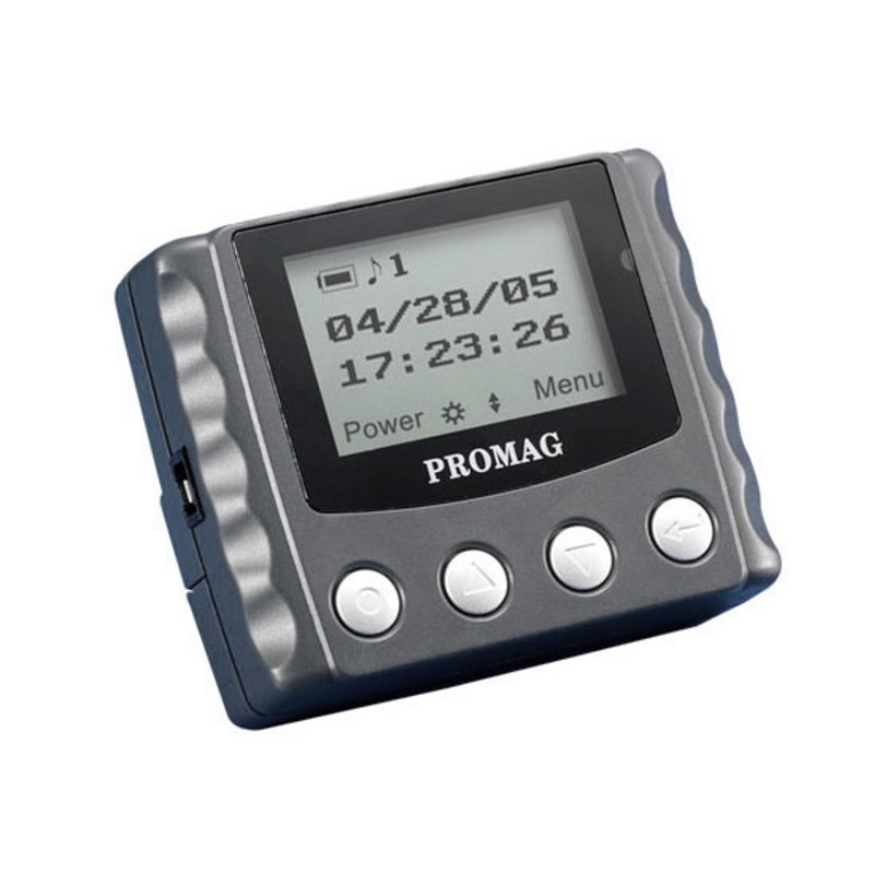Picture of Promag Mifare 13.56 Mhz logger. Gigatek Promag MFR120-CP Portable Smart Card Reader RFID 13.56 MHz with LCD display. MFR120-CP