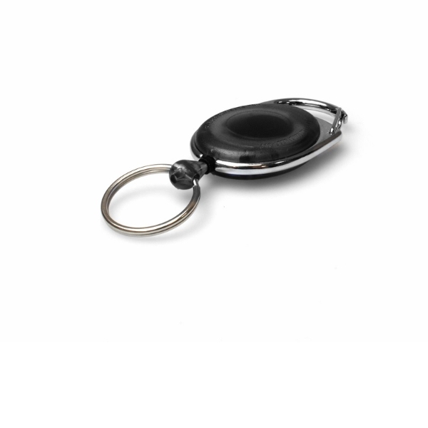 Kuva Black Translucent carabiner ID badge reel with key ring. 60270237 (DE,SE,NO,FI,RO,PL)