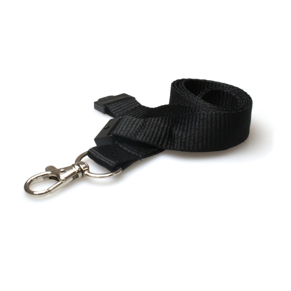 Kuva Black lanyard / keyhanger 20 mm with metal trigger clip. 60270741 (DE,SE,NO,FI,RO,PL)