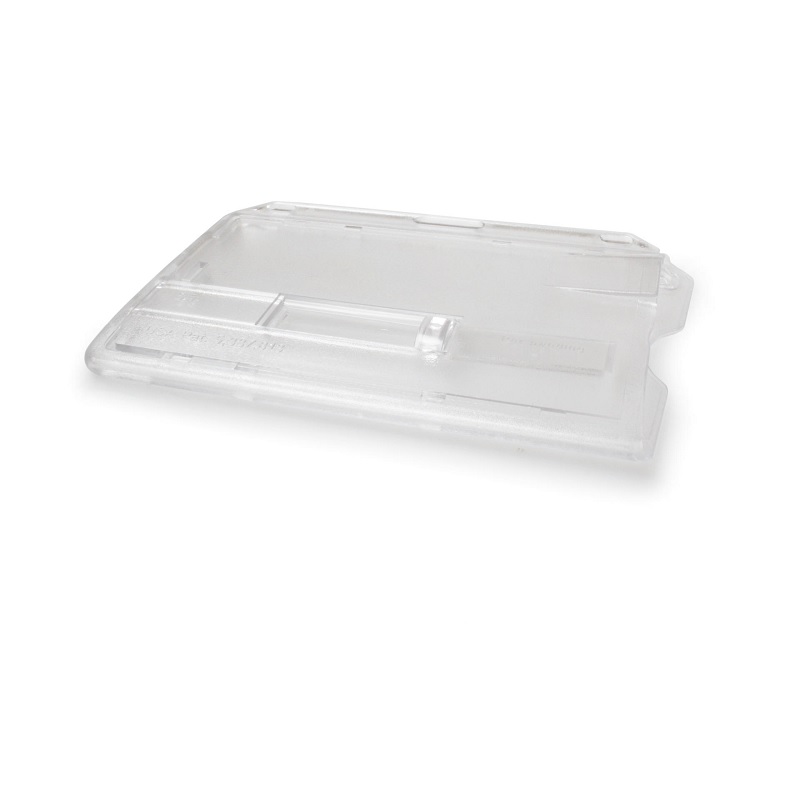 Picture of Card cardholder / carrying case rigid plastic Single Slider Bar with lock clear (horizontal / landscape). 60270273