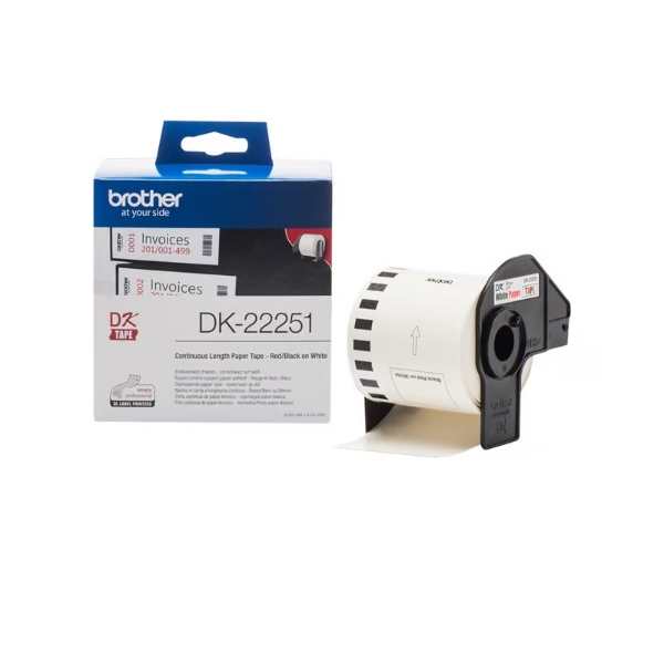 Kuva Brother Label Roll Continuous Paper DK22251 62mm. BRDK22251 (DE,SE,NO,FI,RO,PL)
