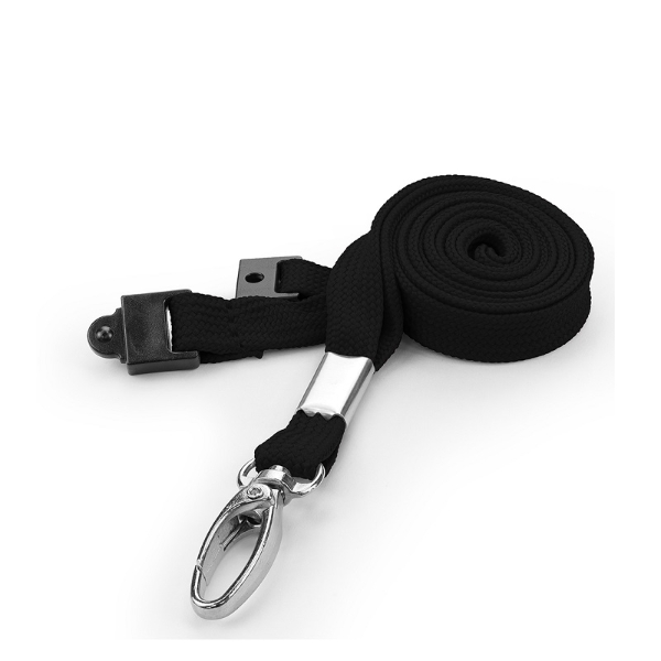 Kuva Black tube lanyard / keyhanger 10 mm with metal lobster clip. 60270651 (DE,SE,NO,FI,RO,PL)