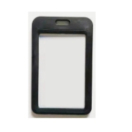 Kuva Sort 86x54 mm Card holder / carrying case hard plastic / Badge holder. Clear on both sides (vertical / portrait). 60270341 (DE,SE,NO,FI,RO,PL)