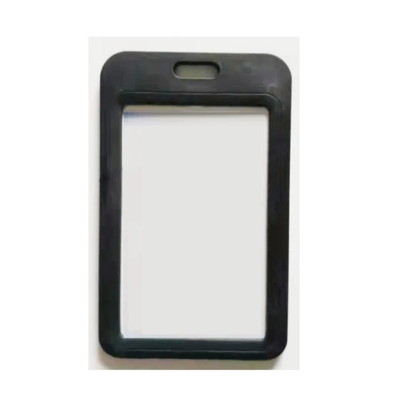 Kuva Sort 86x54 mm Card holder / carrying case hard plastic / Badge holder. Clear on both sides (vertical / portrait). 60270341 (DE,SE,NO,FI,RO,PL)