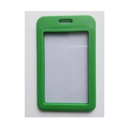 Kuva Green 86x54 mm Card holder / carrying case hard plastic / Badge holder. Clear on both sides (vertical / portrait). 60270346 (DE,SE,NO,FI,RO,PL)
