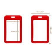 Kuva Grey 86x54 mm Card holder / carrying case hard plastic / Badge holder. Clear on both sides (vertical / portrait). 60270350 (DE,SE,NO,FI,RO,PL)